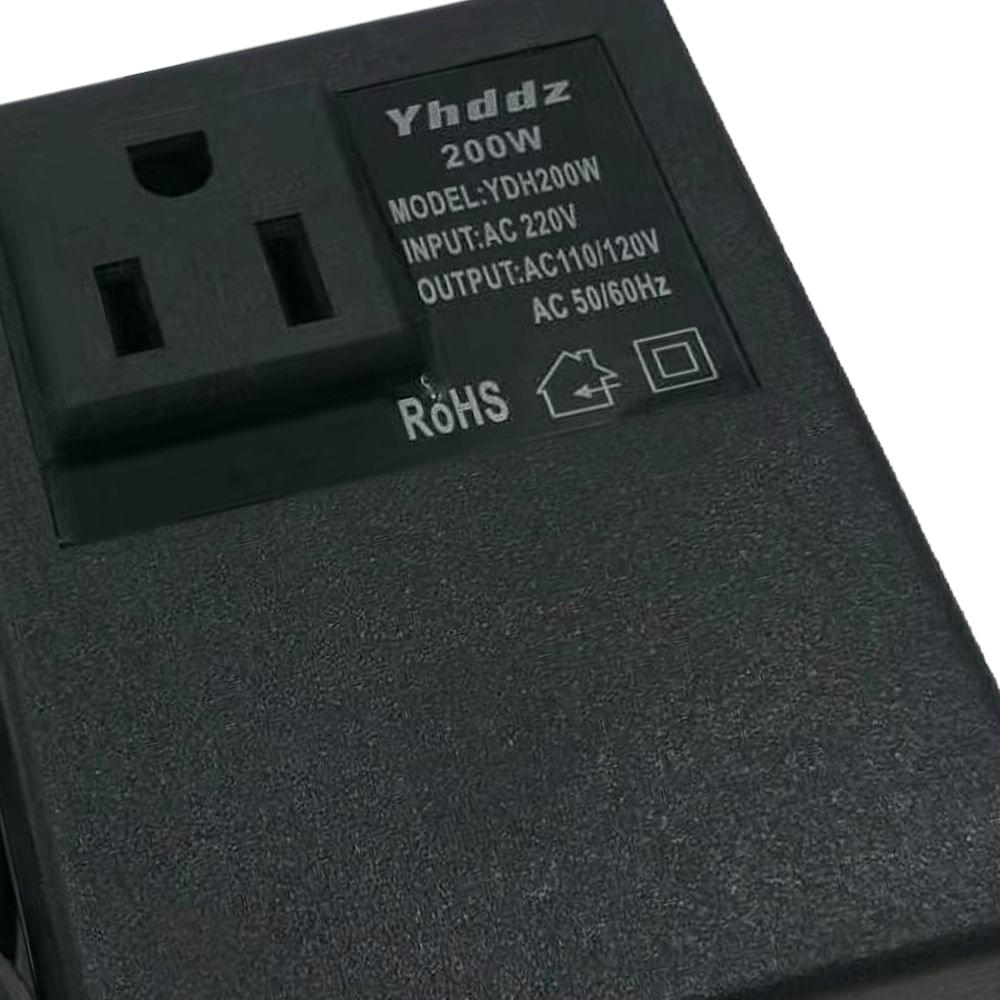 Intelligent Efficient Household 200W AC 220V To 110V Step - EU Plug
