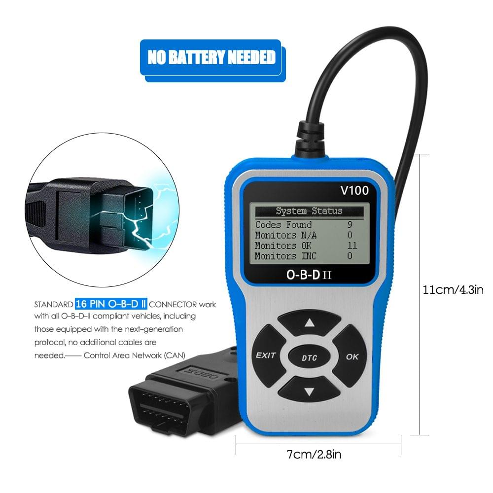 Universal O-B-D II Scanner Car Engine Fault Code Reader