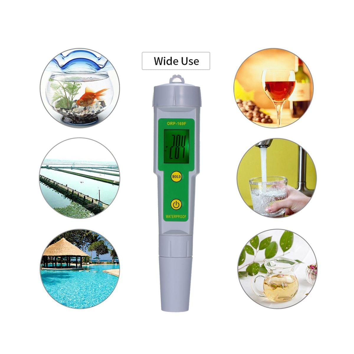 ORP Tester IP55 Waterproof Backlight Display Water Quality