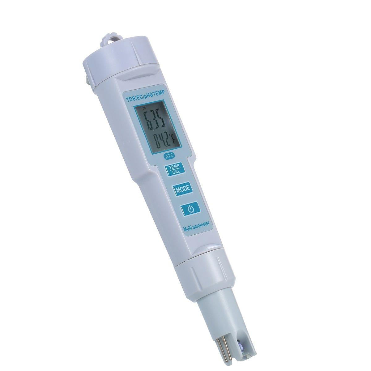 4 in 1 Water Quality Tester pH/EC/TDS/Temperature Meter IP55