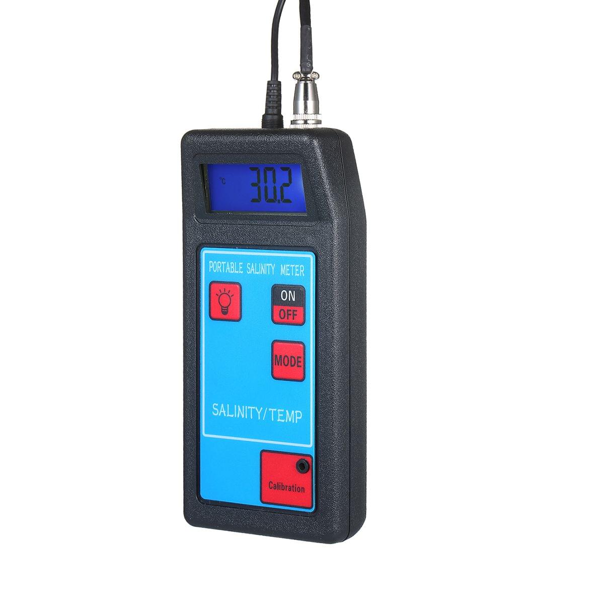 2 in 1 Salinity Meter Temperature Meter ATC Salinometer Salt