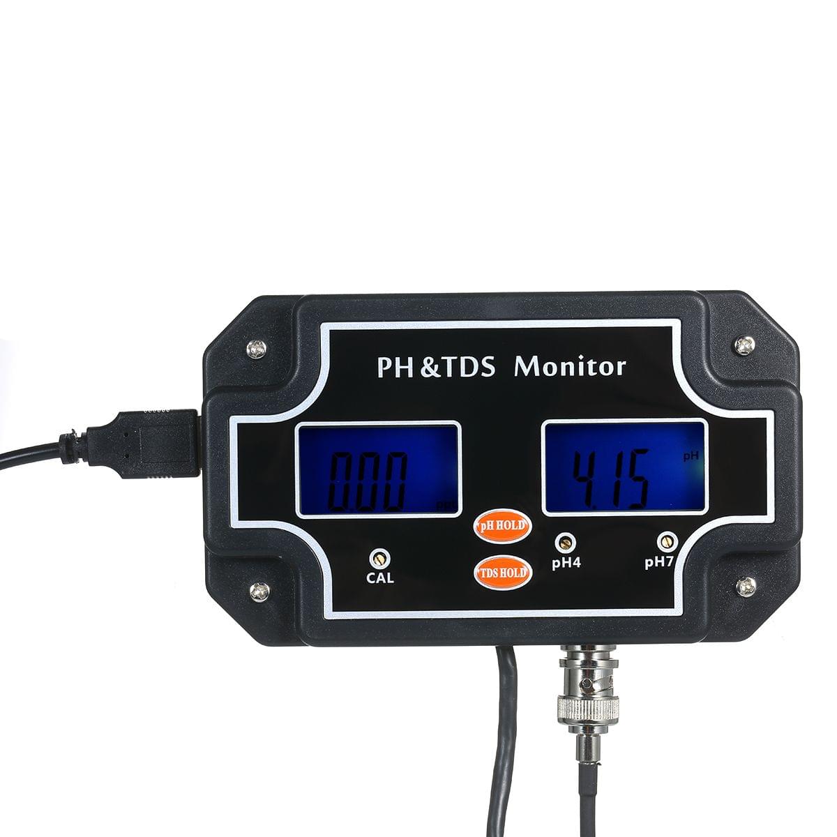 2 in 1 Water Quality Tester pH/TDS Meter Waterproof Double - EU Plug