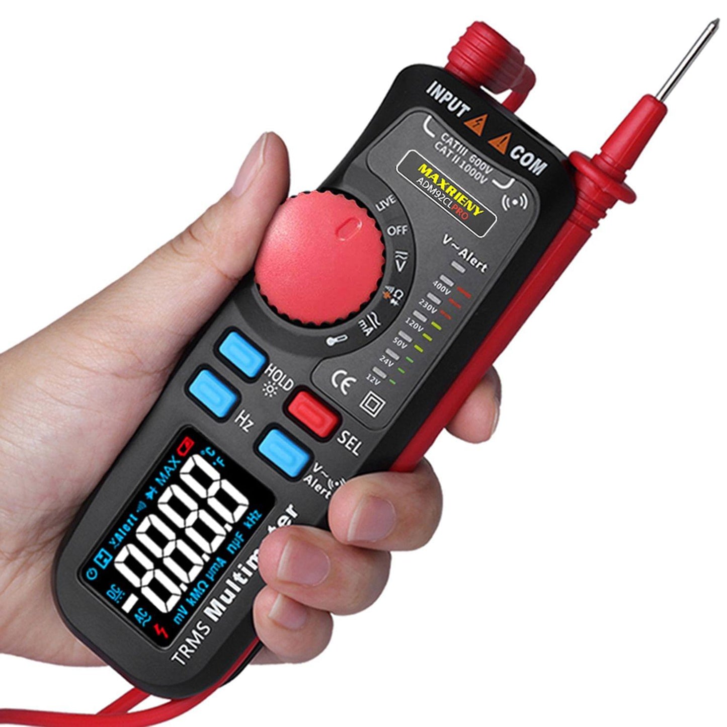 Uniqkart ADM92CL PRO Mini TRMS Dual Mode Multimeter AC/DC