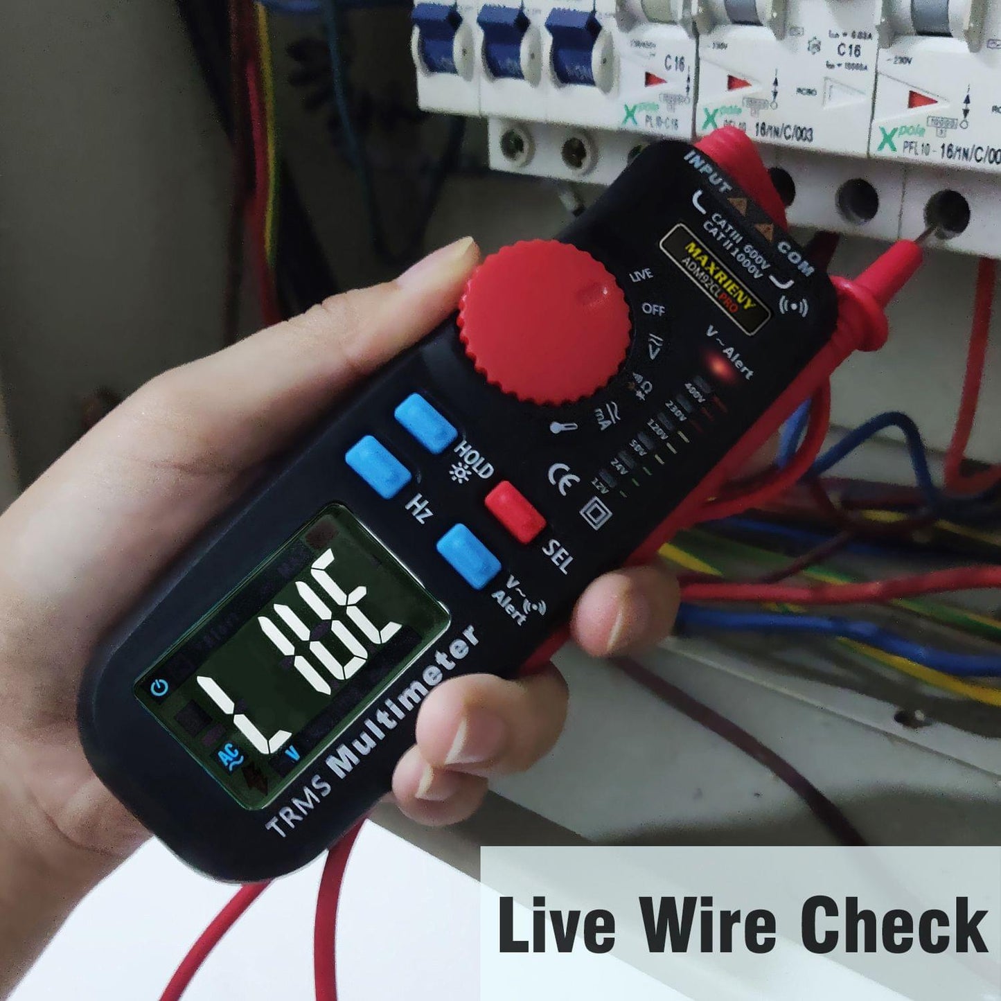 Uniqkart ADM92CL PRO Mini TRMS Dual Mode Multimeter AC/DC