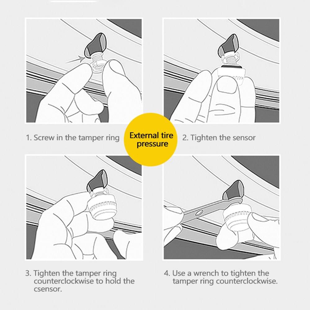 Tire Pressure Monitoring Tire Pressure Detector Automobile