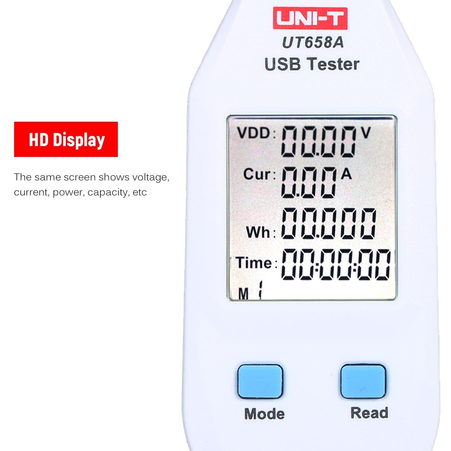 USB Power Meter LCD USB Tester Detector Voltmeter Ammeter - Type A