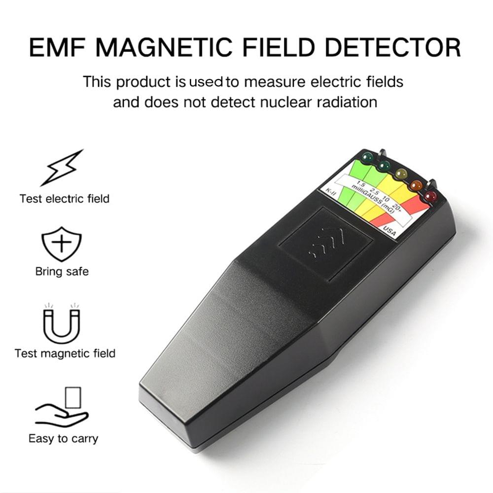 5 Led EMF Meter Magnetizing Field Detector Ghost Detecting
