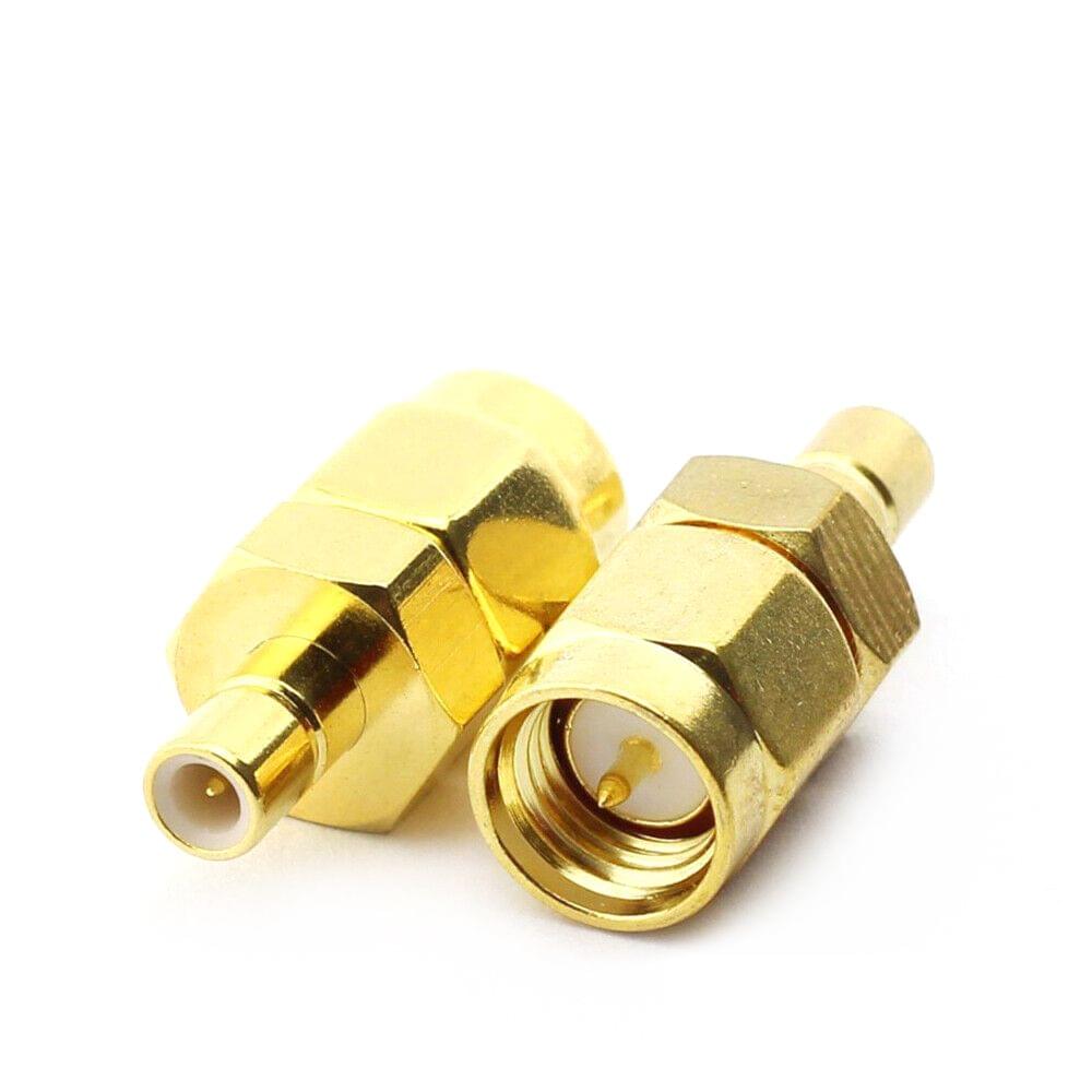 SMB Male to SMA Male Straight Plug RF Connector Adapter