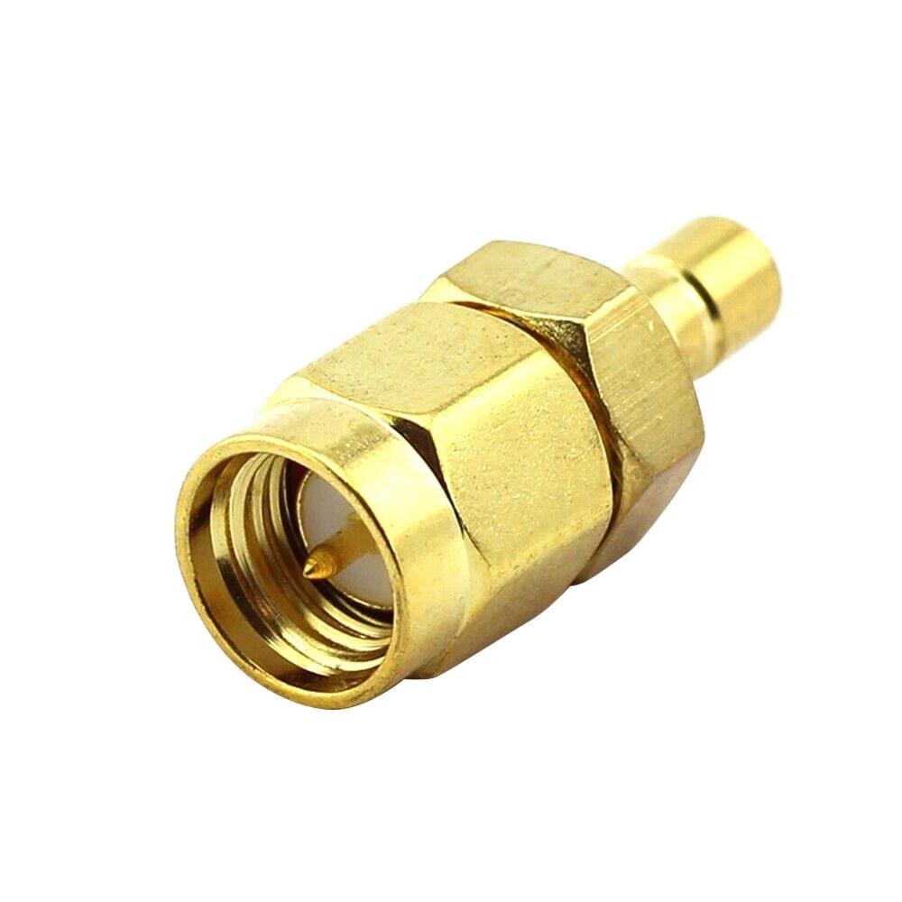 SMB Male to SMA Male Straight Plug RF Connector Adapter