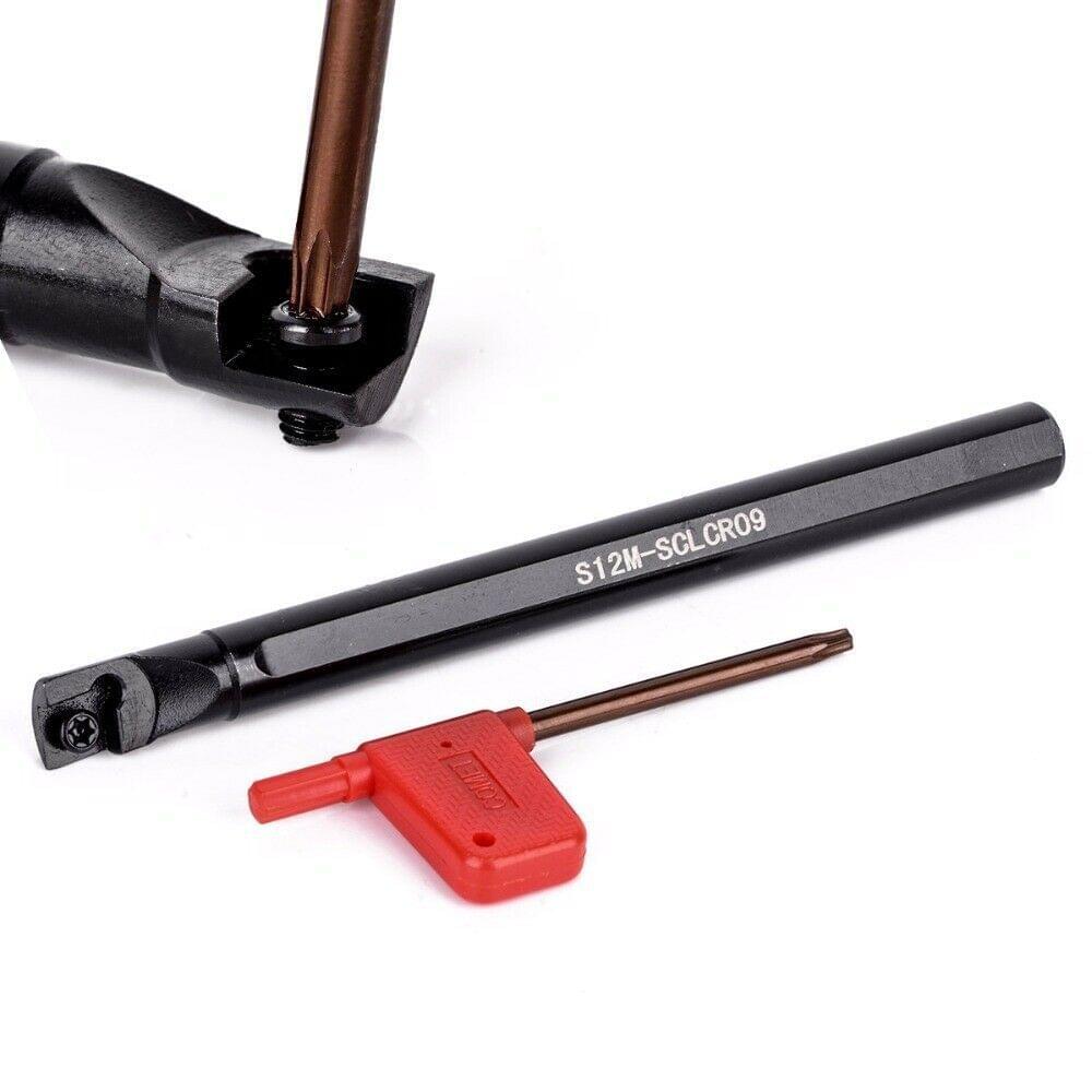 4PCS Lathe Turning Tool Holder + CCMT09T304 Carbide Inserts