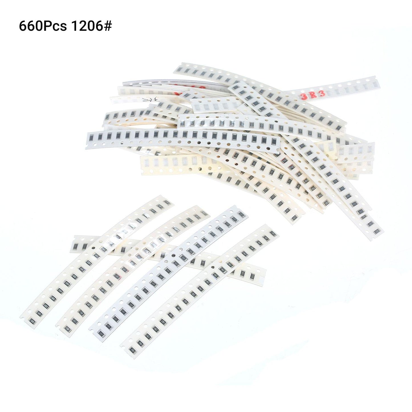 660Pcs 33 Values 1206 SMD Resistor Assorted Kit Electronic - 1206