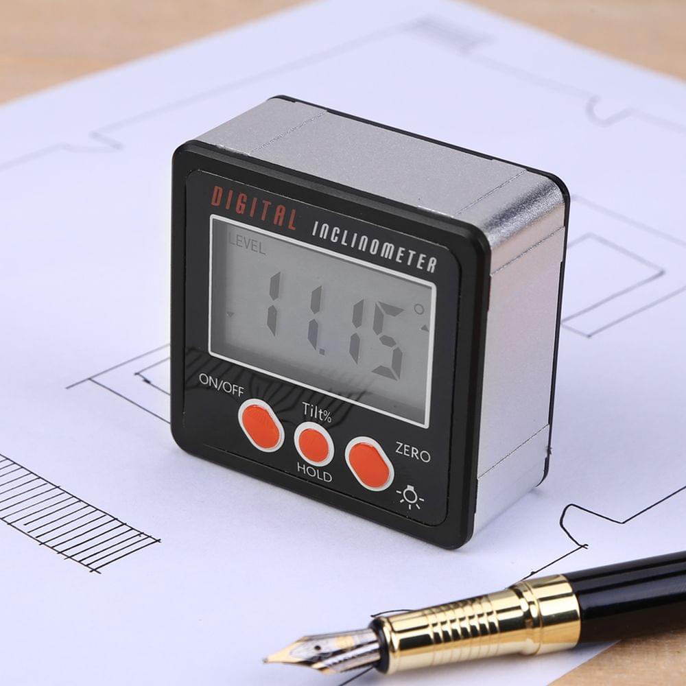 Multifunctional Mini Backlight Digital Display Protractor