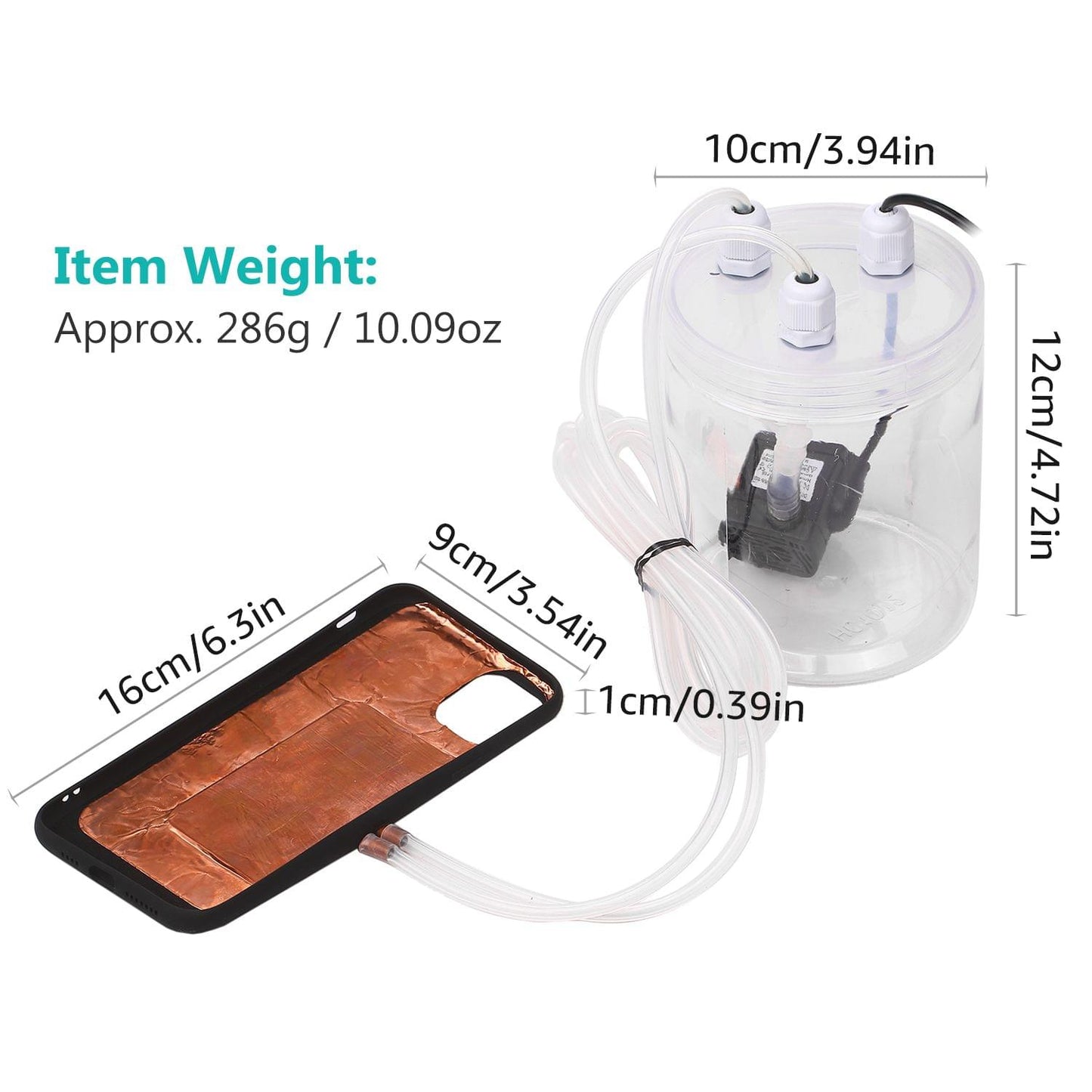 Phone Cooler Mobile Phone Radiator Water-cooled Cooling - Compatible with iPhone 11 5.8inch