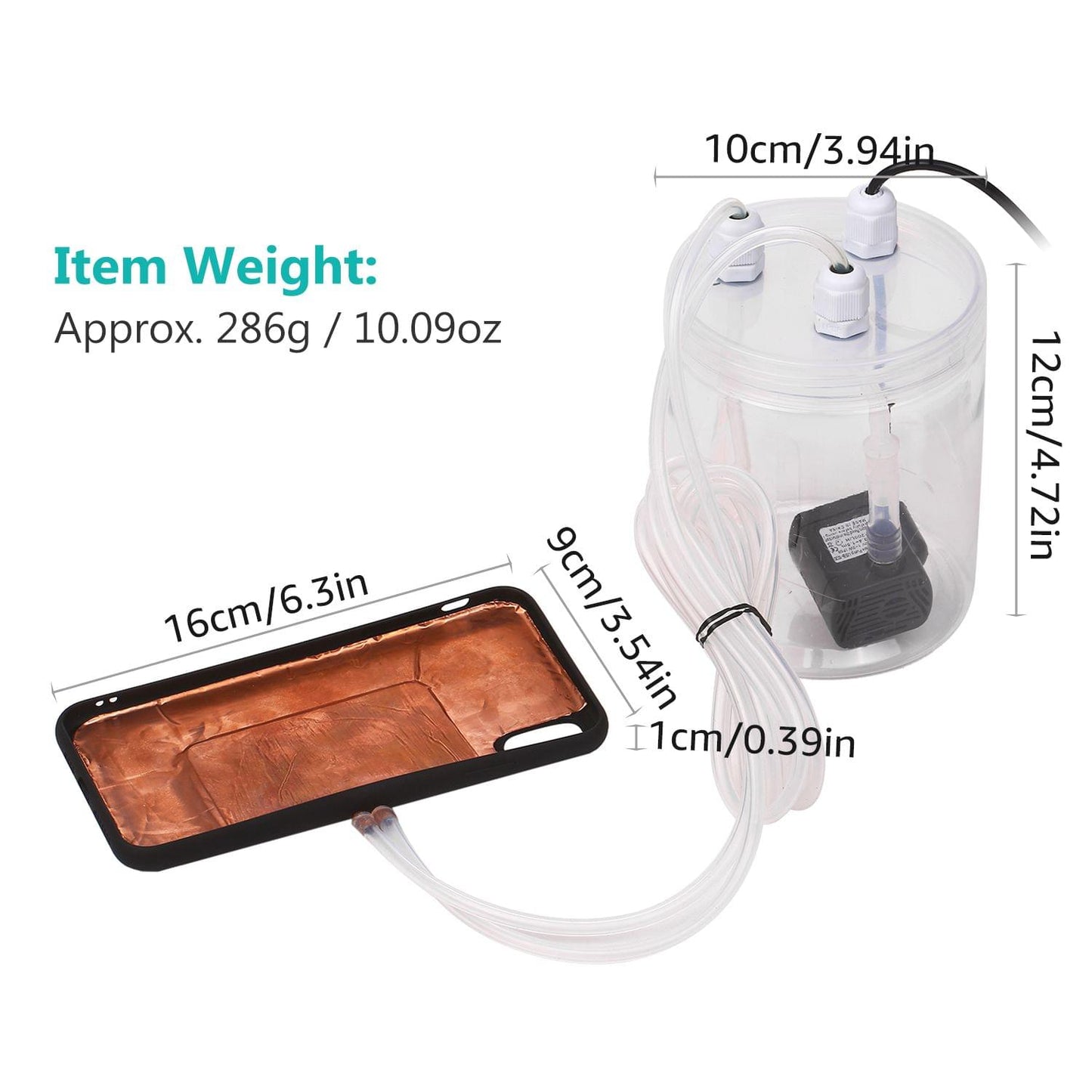 Phone Cooler Mobile Phone Radiator Water-cooled Cooling - Compatible with iPhone X