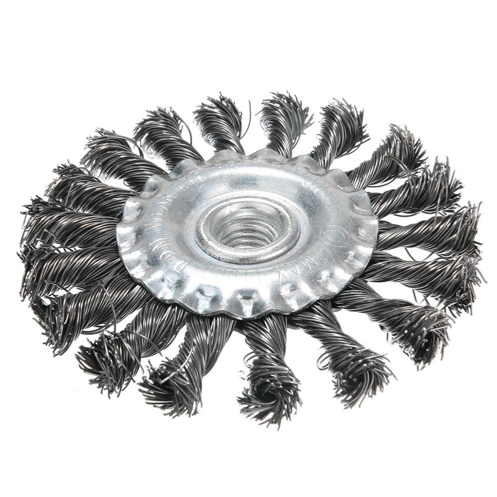 Knotted Bench Steel Wire Brush Deburring Derusting Angle - 115