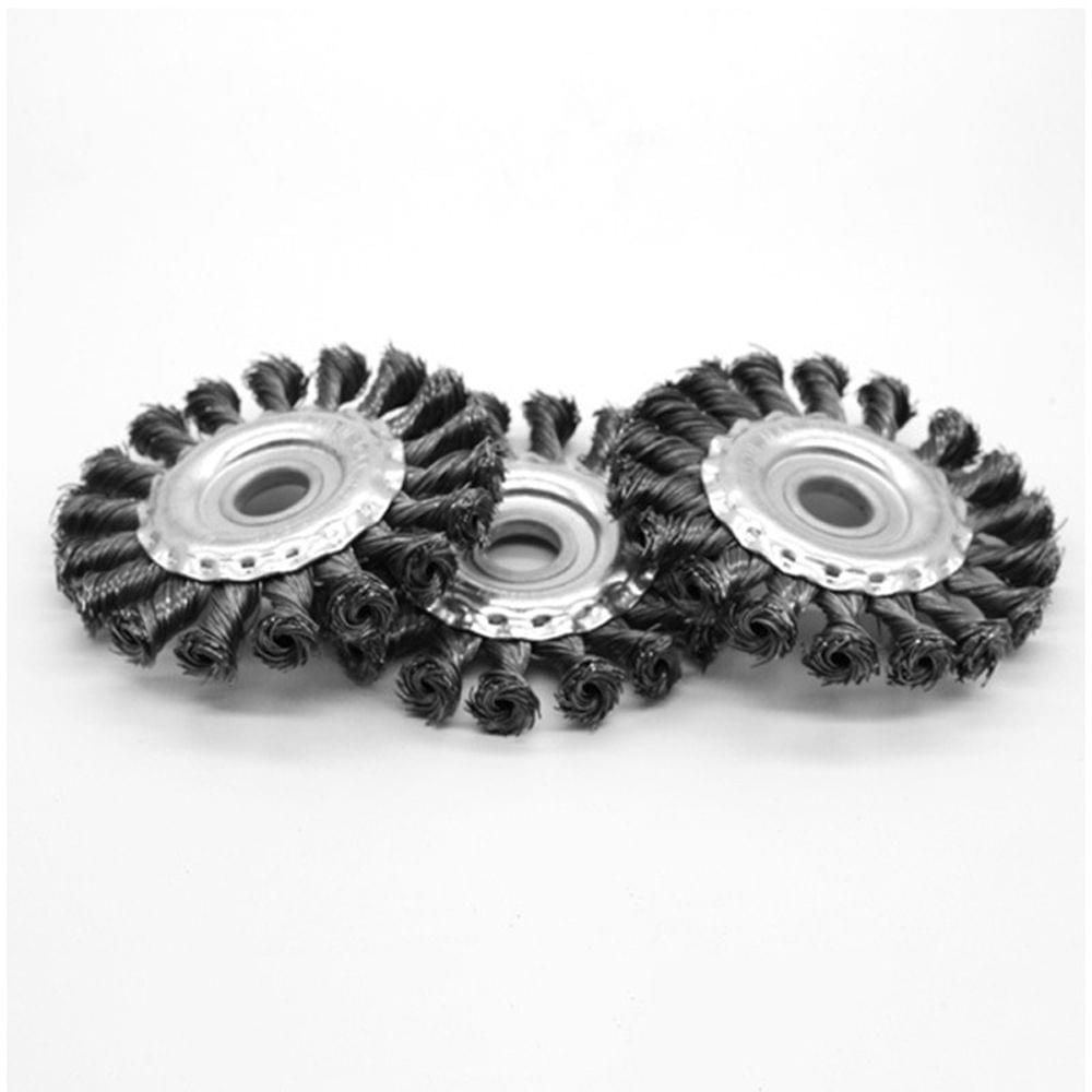 Knotted Bench Steel Wire Brush Deburring Derusting Angle - 125