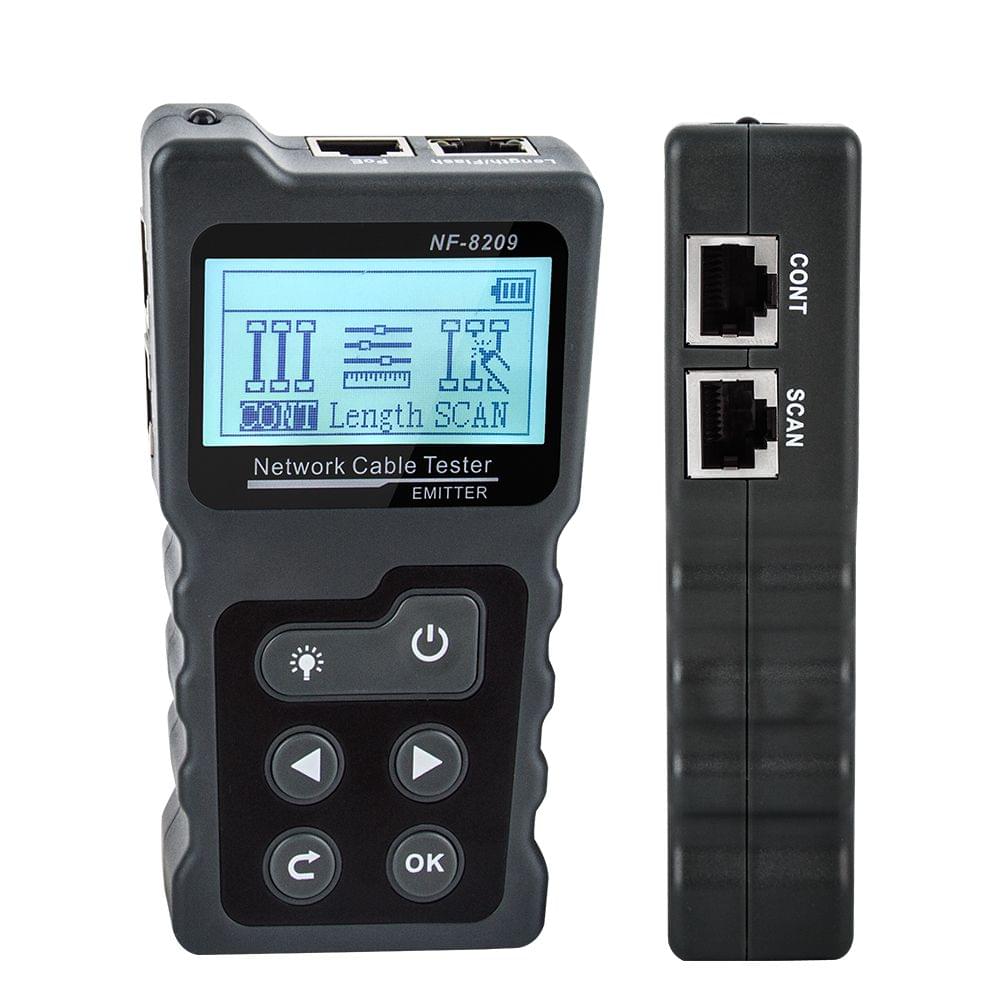 Multi-functional LCD Network Cable Tester Wire Tracker PoE