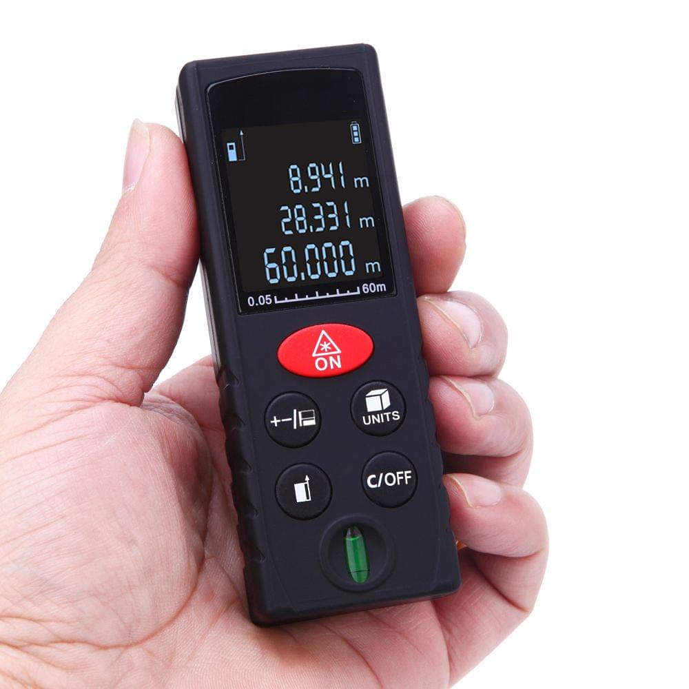 60m/197ft Mini Handheld Digital Laser Distance Meter High - 60 m