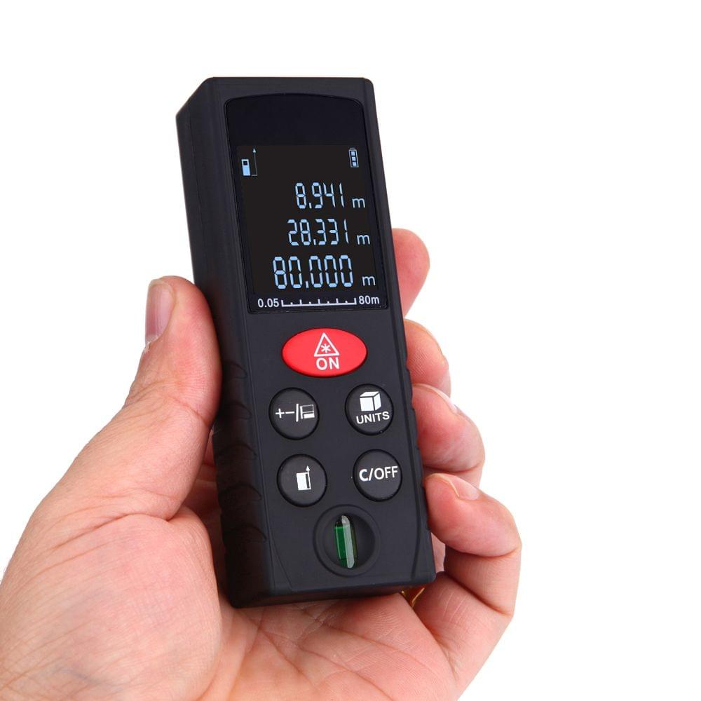 80m/262ft Mini Handheld Digital Laser Distance Meter High - 80 m