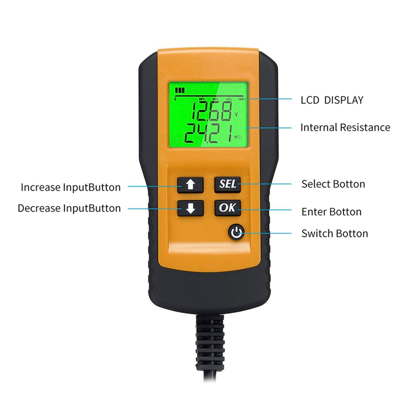 Battery Tester Car Battery Load Tester 12V 100-9999CCA