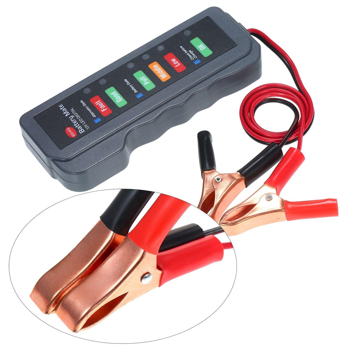 12V Car Battery Alternator Tester LED Digital Battery