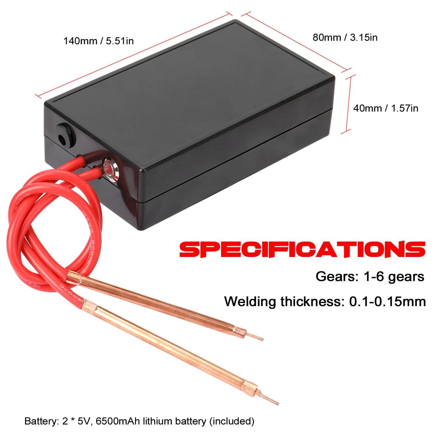 Portable 6 Gears Adjustable Mini Spot Welding Machine for