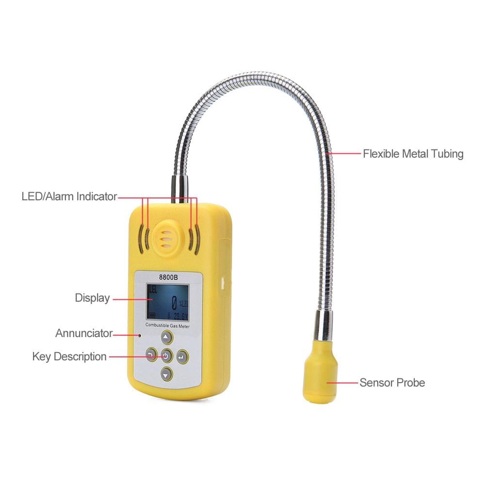 Professional Combustible Gas Detector Portable Gas Leak
