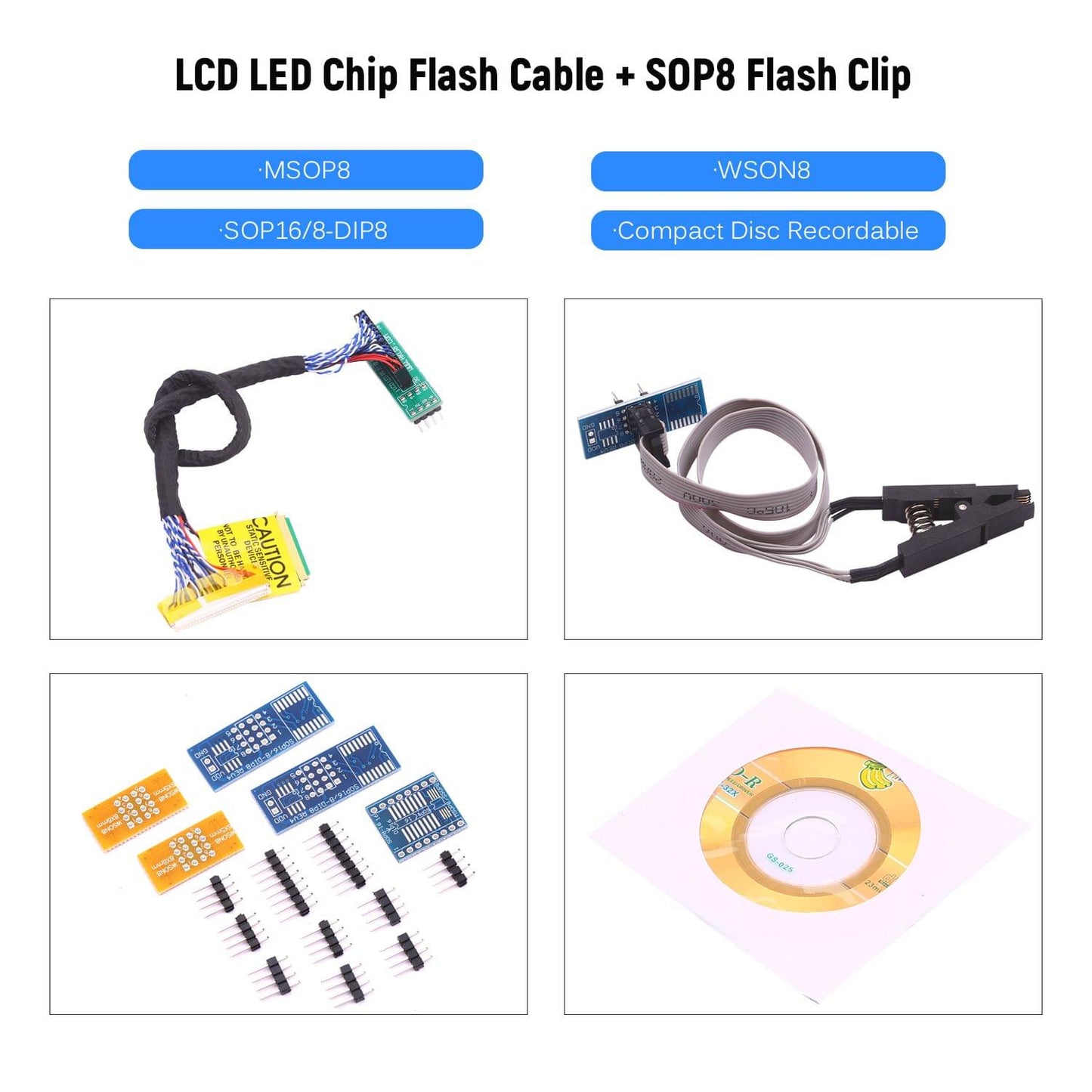 EPROM Programmer Kit High-Speed USB SPI BIOS Flasher Flash - EZP2019 Programmer