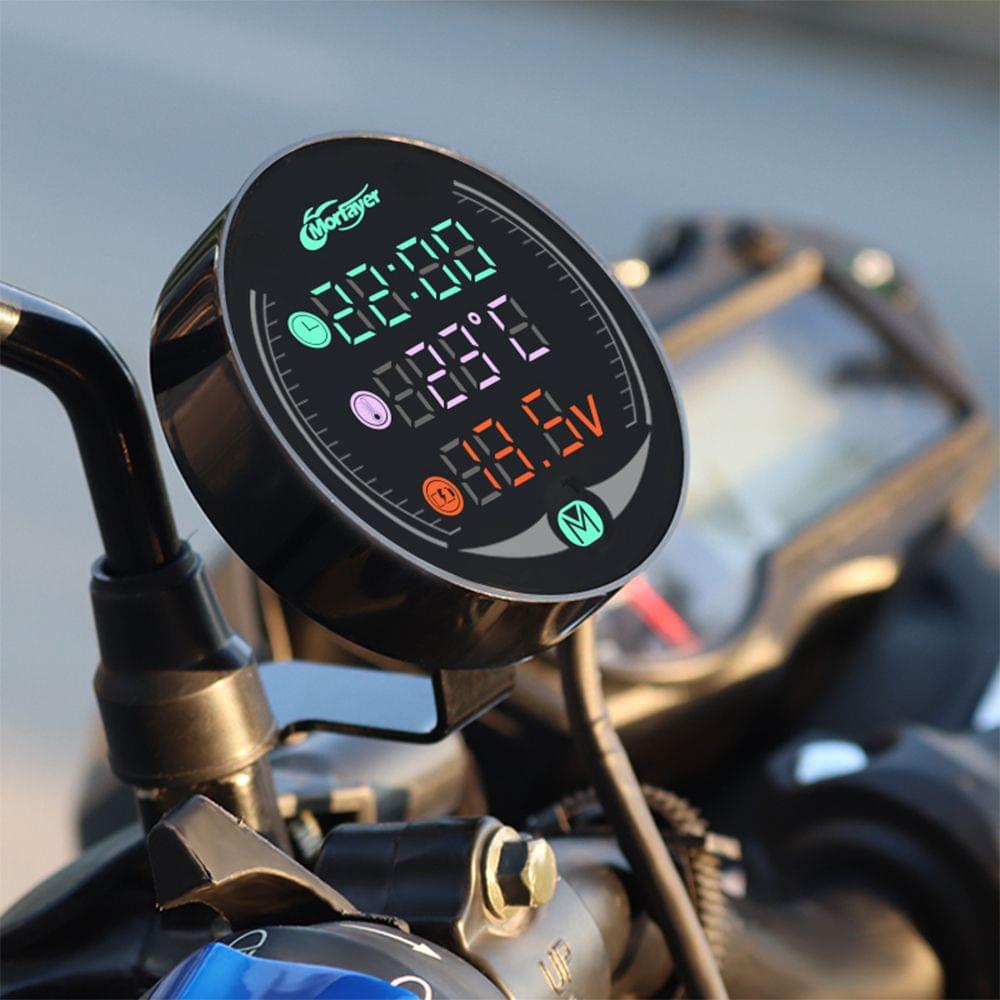 9-24V Charging Digital Meter LED Night Vision Motorcycle