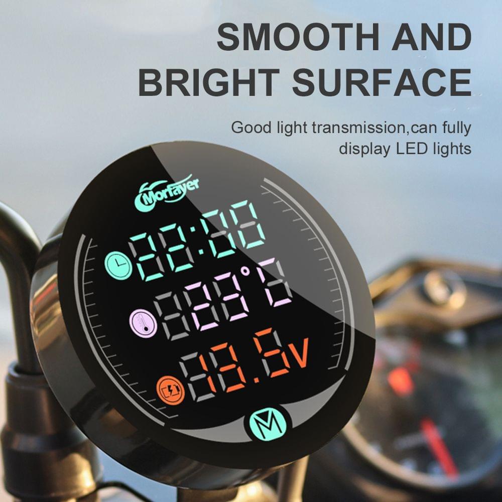 9-24V Charging Digital Meter LED Night Vision Motorcycle