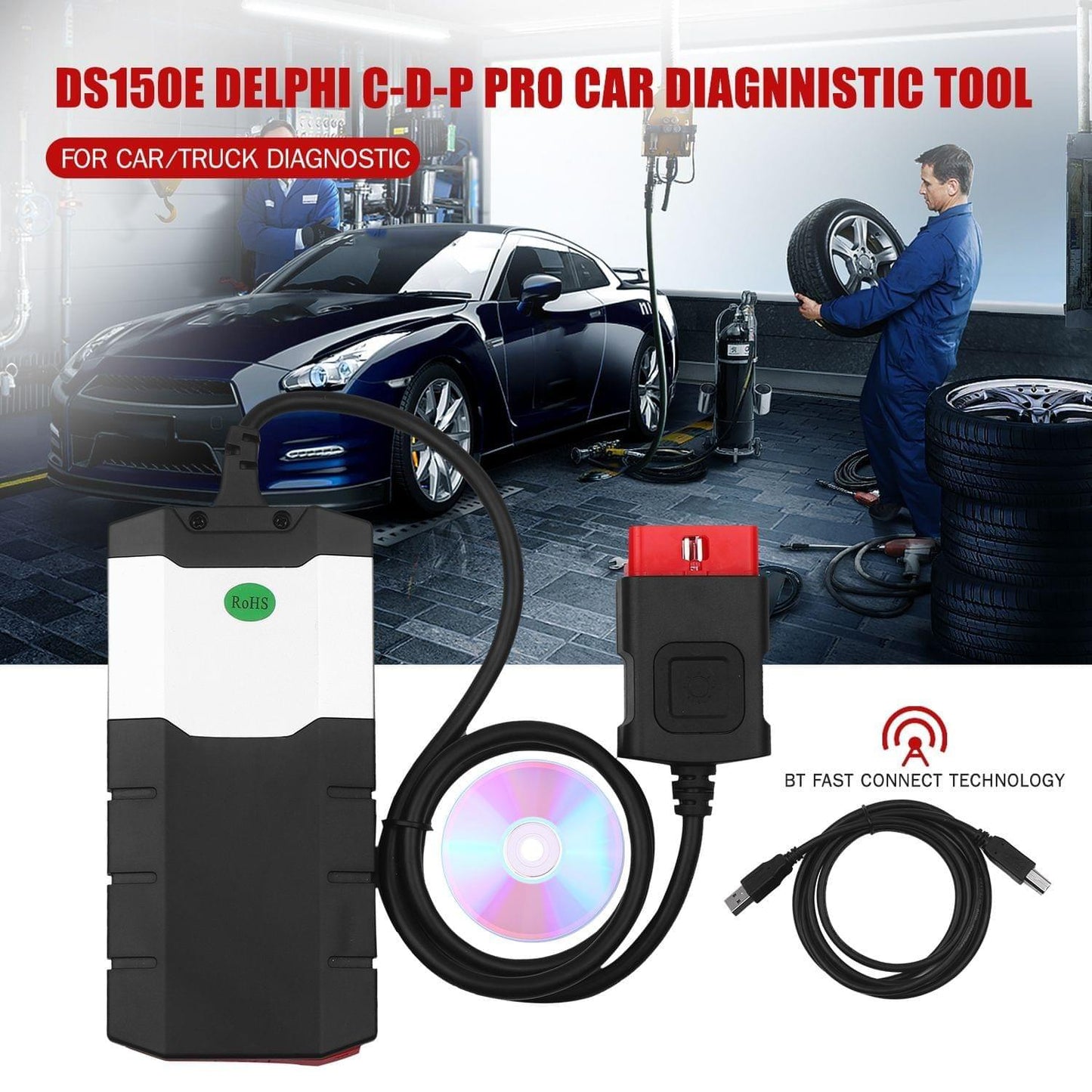 DS150E BT C-D-P T-C-S Car Truck Error Diagnostic Tool O-B-D