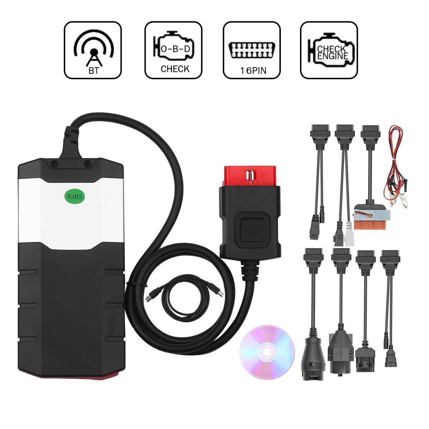 DS150E BT C-D-P T-C-S Car Truck Error Diagnostic Tool with 8