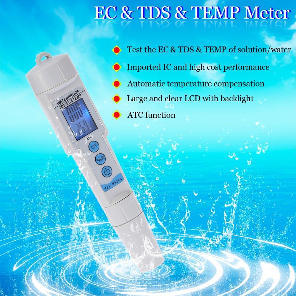 Mini Professional 3 in 1 Pen Type Water Quality Tester