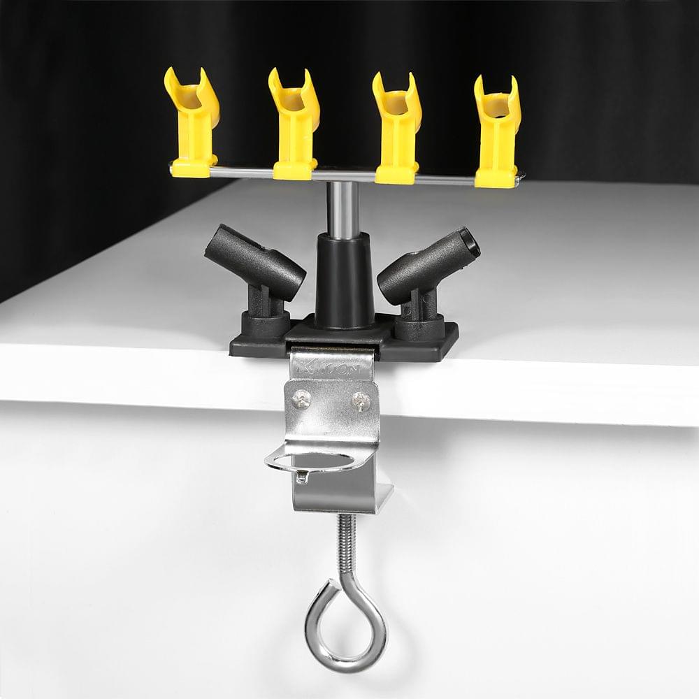 KKmoom Professional Clamp-on Airbrush Holder Hold 6 Mount