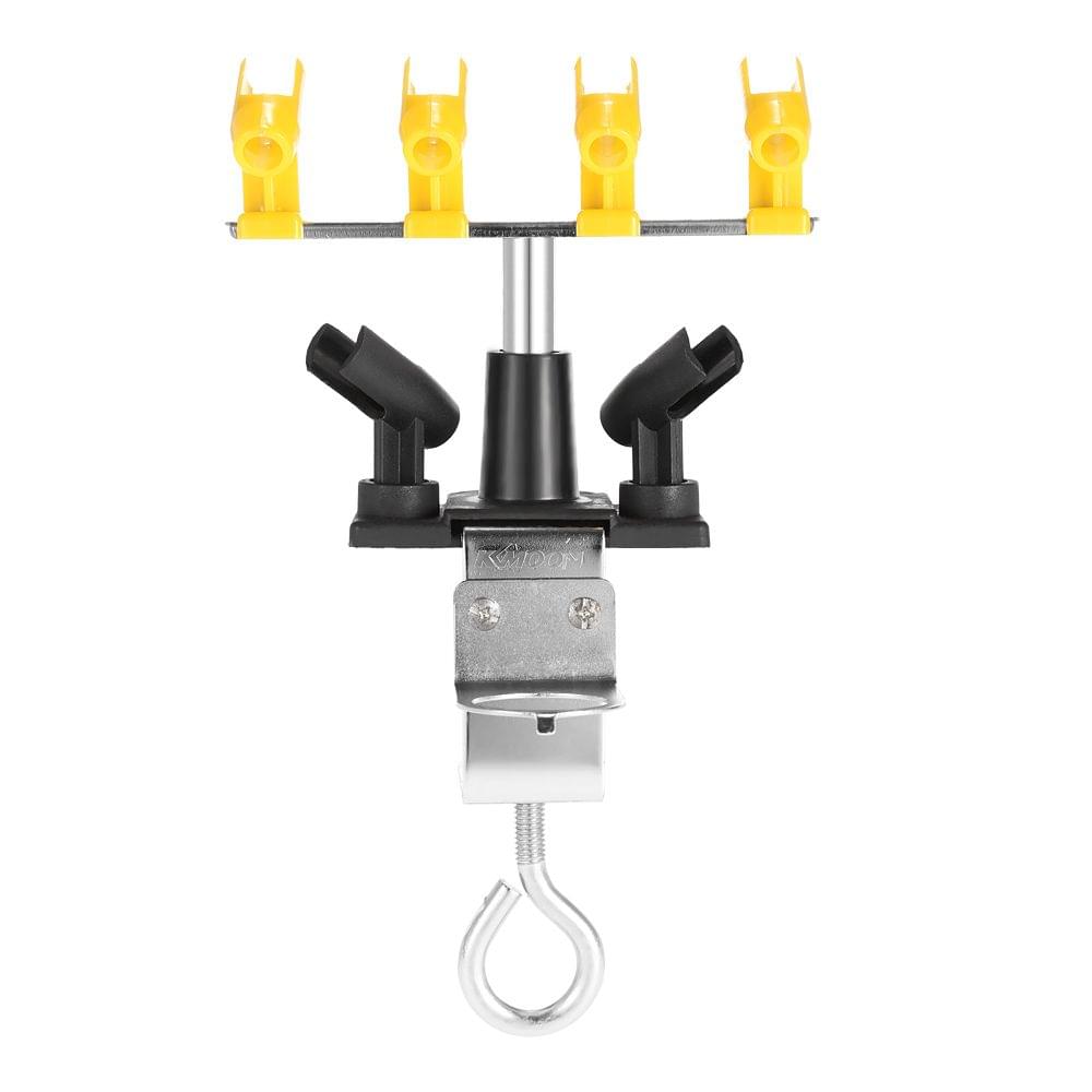 KKmoom Professional Clamp-on Airbrush Holder Hold 6 Mount