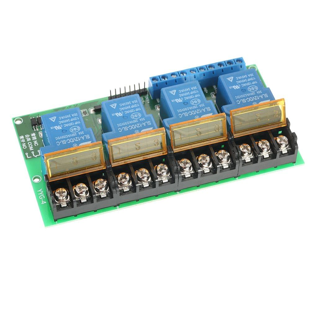 4-Channel DC 12V 30A Relay Module Control Board Optocoupler