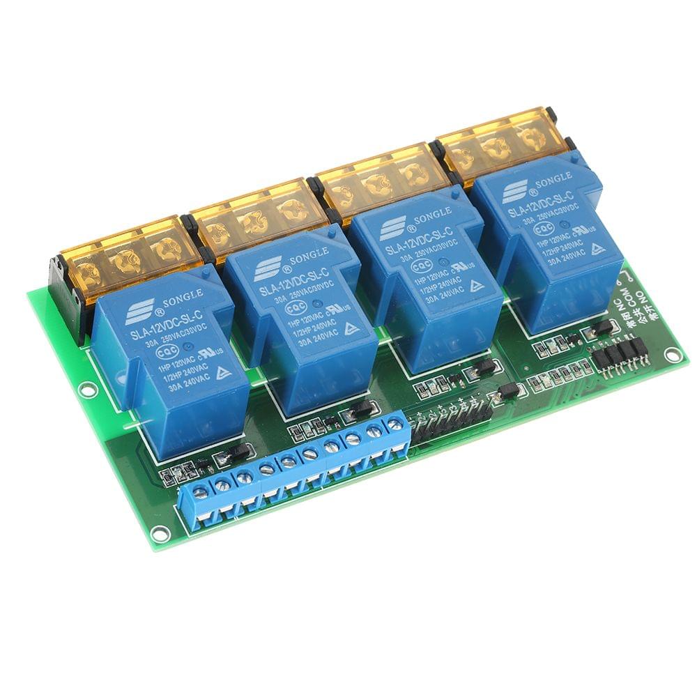 4-Channel DC 12V 30A Relay Module Control Board Optocoupler