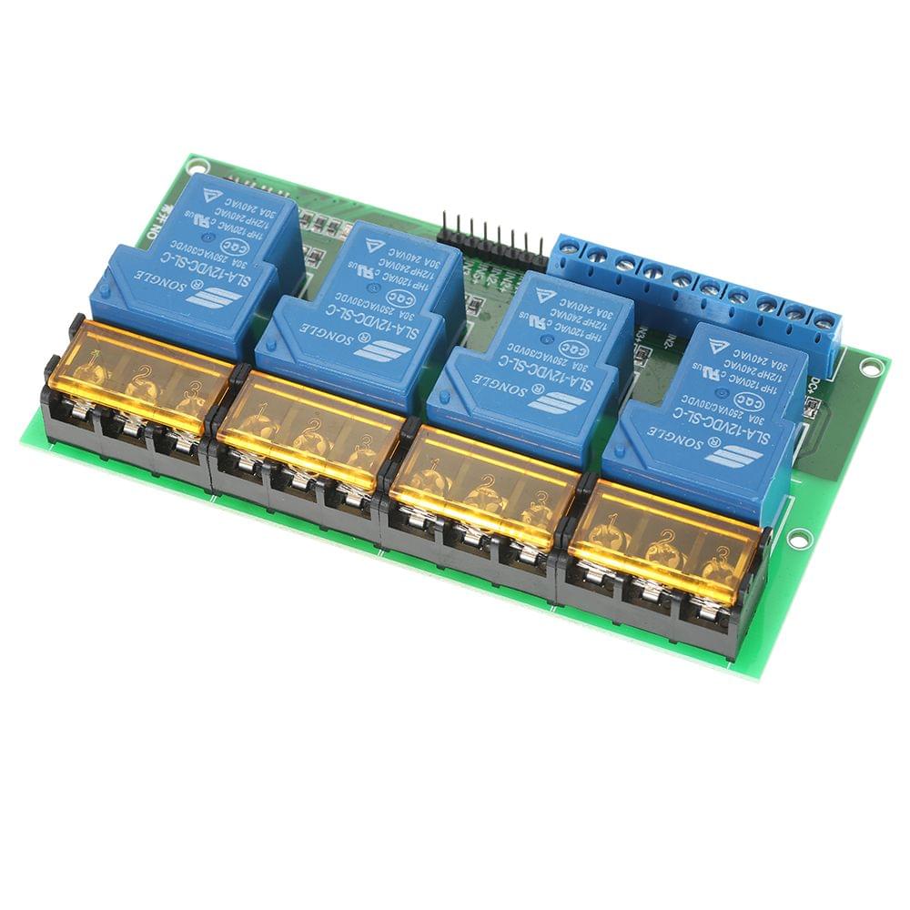 4-Channel DC 12V 30A Relay Module Control Board Optocoupler