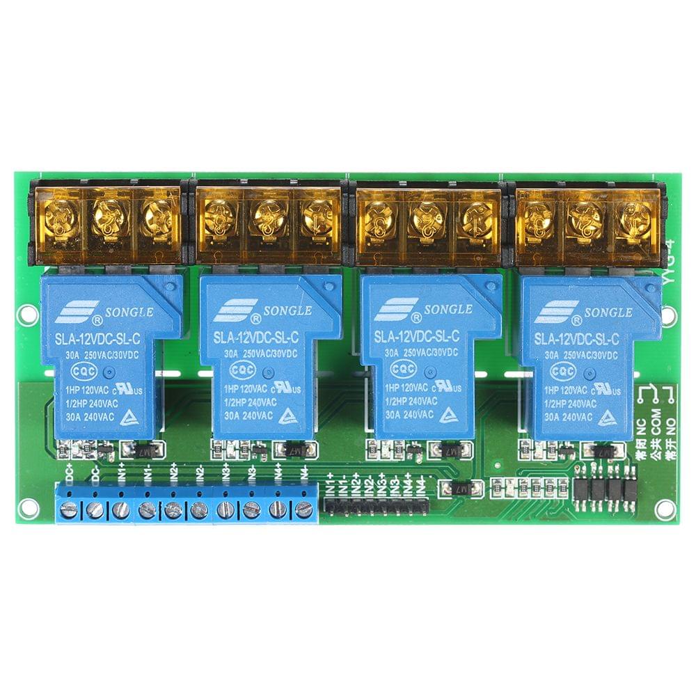 4-Channel DC 12V 30A Relay Module Control Board Optocoupler