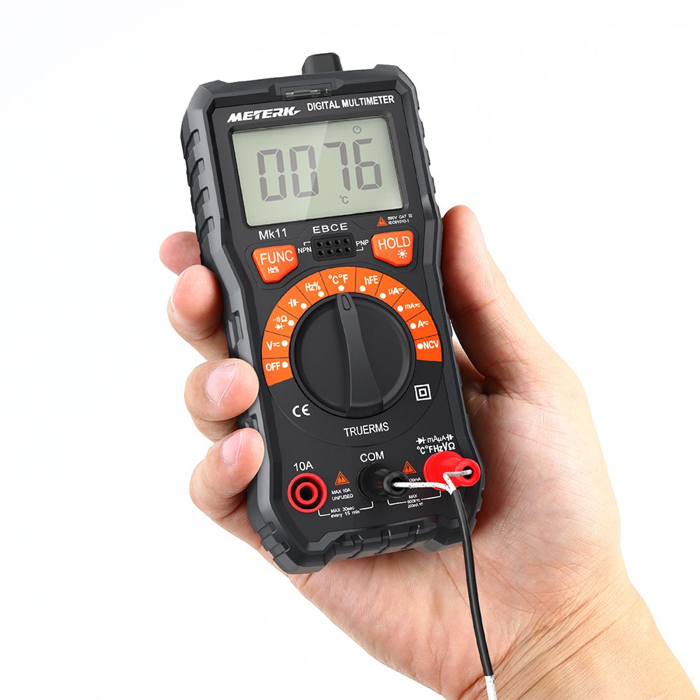 Meterk 2000 Counts Digital Multimeter True RMS