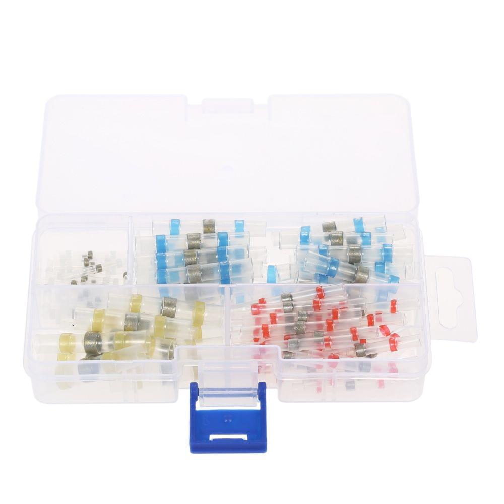 100PCS Solder Seal Wire Connectors Heat Shrink Butt