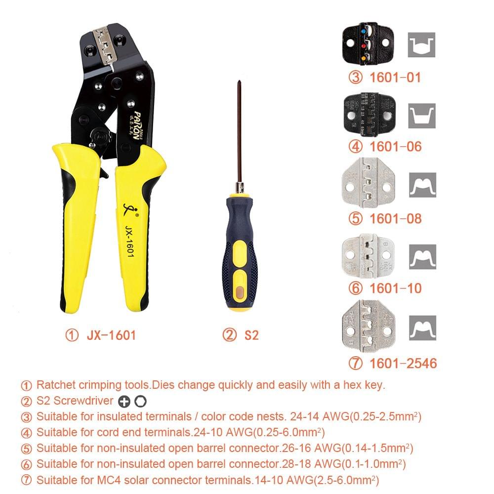 PARON Professional Wire Crimpers Engineering Ratcheting