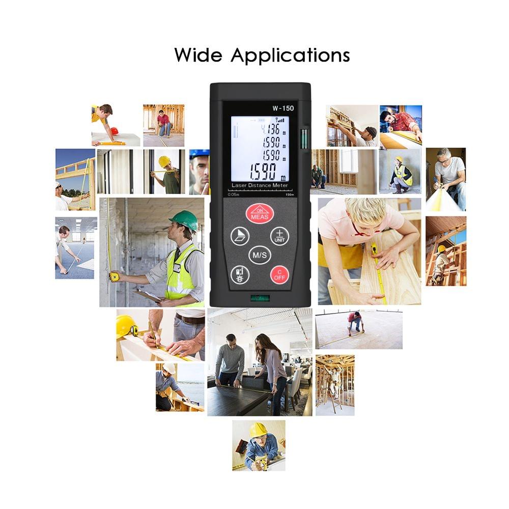 150m/492ft m/in/ft Mini Handheld Digital Laser Distance - 150m
