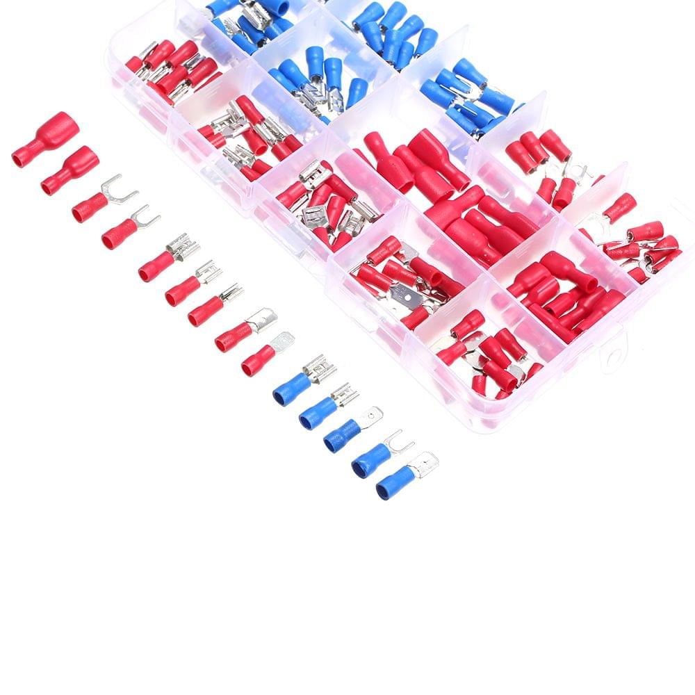 140Pcs/Box Assorted Insulated Terminals Crimp Electrical