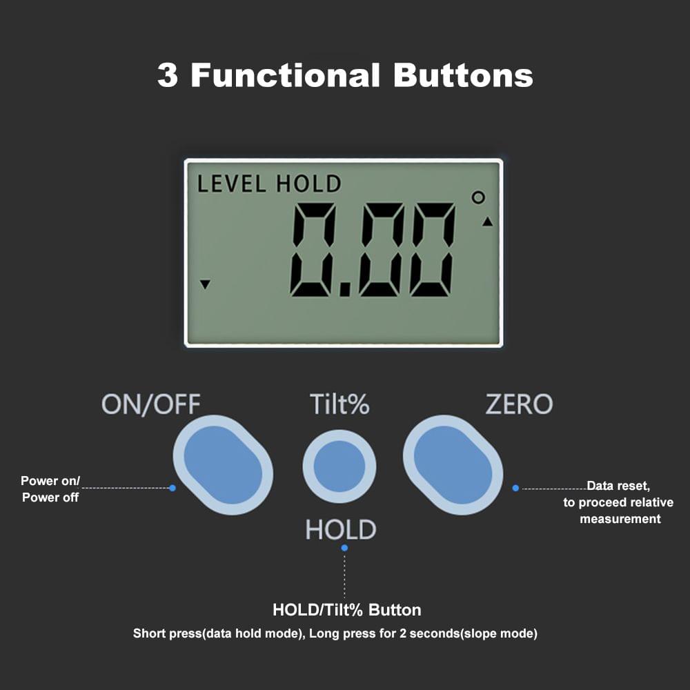 Multi-functional Digital Inclinometer Zinc Alloy Shell 360? - Type 1