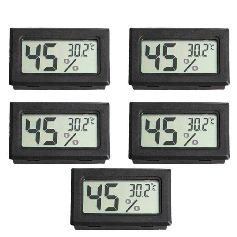 5pcs Mini Digital LCD Temperature and Humidity Meter Pet