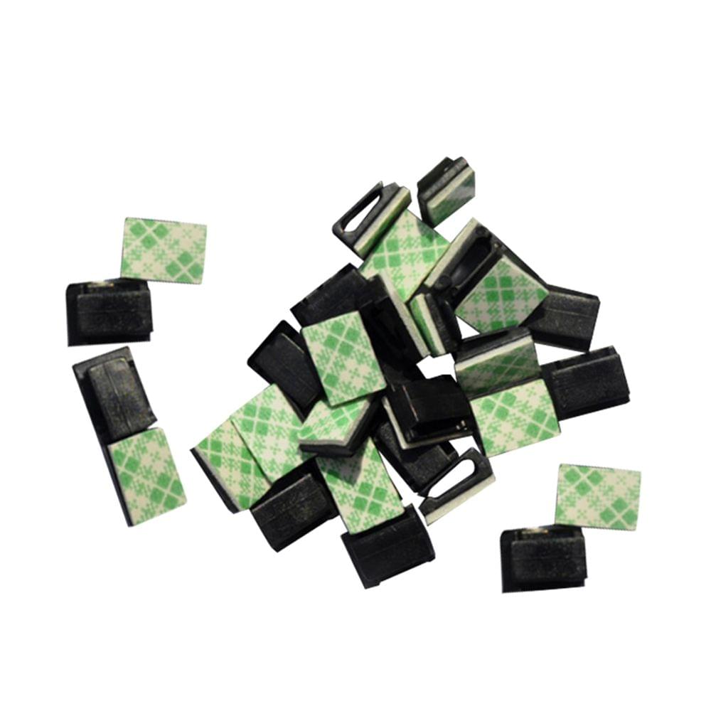 50Pcs Sticky Cable Buckle Wiring Buckle Flat Wiring Fastener - 50Pcs