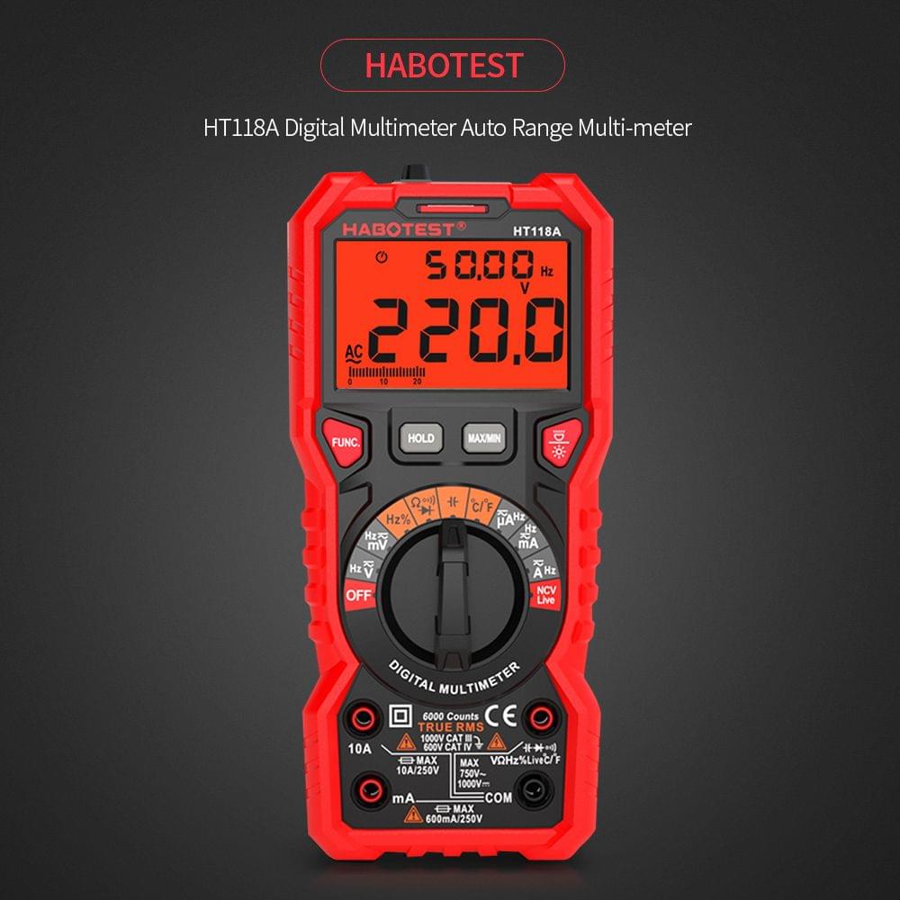 HABOTEST HT118A Digital Multimeter Auto Range Multi-meter