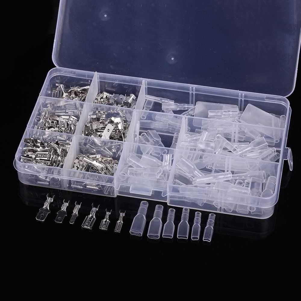 270pcs Electrical Wire Crimp Terminal Connector Male Female