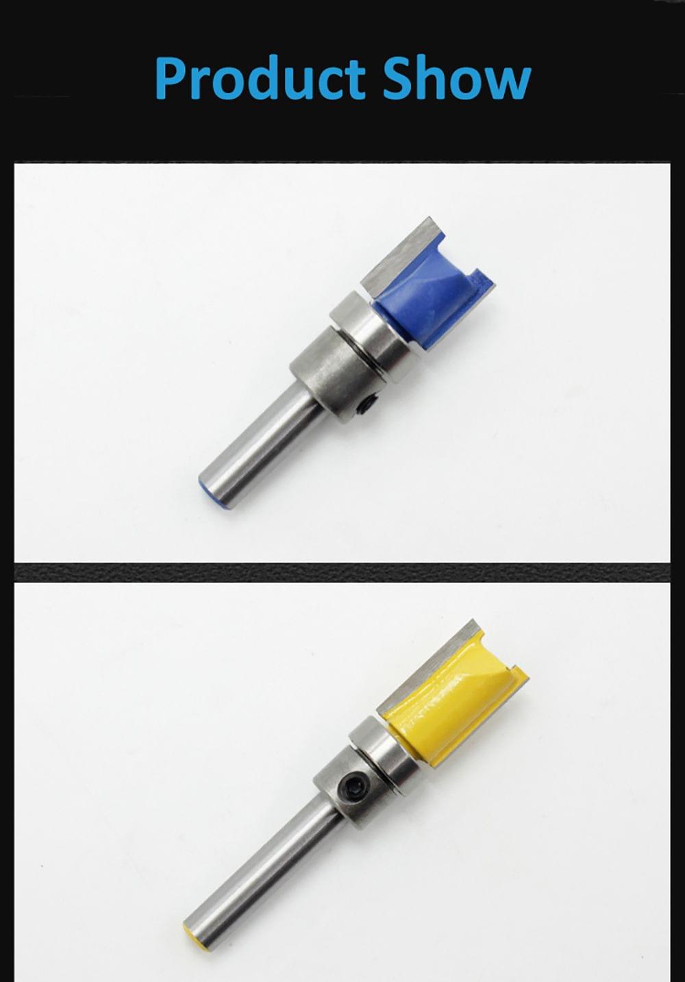 3PCS 1/4 inch Shank Flute Flush Trim Pattern Router Bit Set